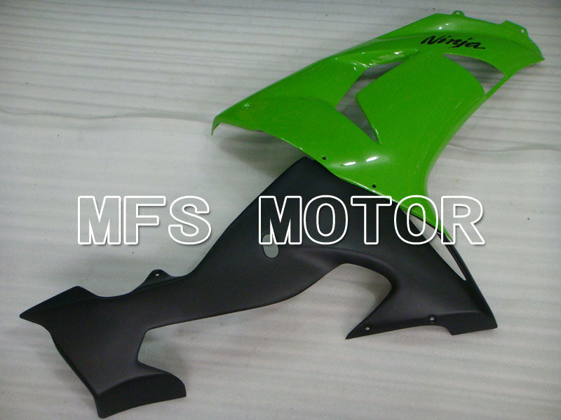 Kawasaki NINJA ZX10R 2006-2007 Injection ABS Fairing - Factory Style - Black Green - MFS3995