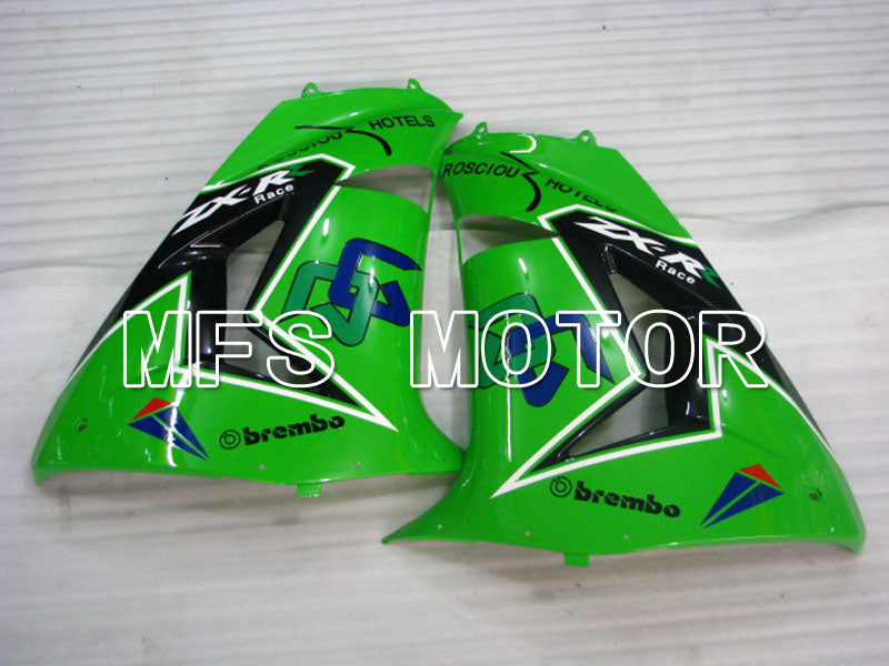 Kawasaki NINJA ZX10R 2006-2007 Injection ABS Fairing - Others - Black Green - MFS3996