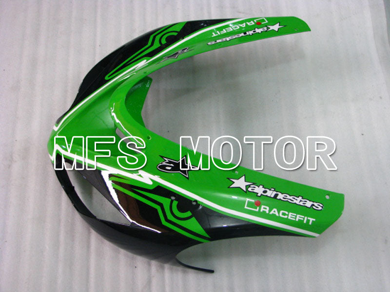 Kawasaki NINJA ZX10R 2006-2007 Injection ABS Fairing - Others - Black Green - MFS3996