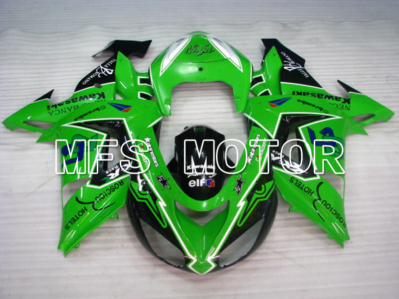 Kawasaki NINJA ZX10R 2006-2007 Injection ABS Fairing - Others - Black Green - MFS3996