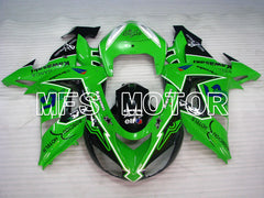 Kawasaki NINJA ZX10R 2006-2007 Injection ABS Fairing - Others - Black Green - MFS3996