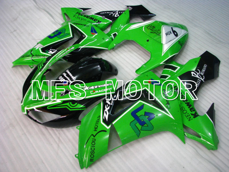 Kawasaki NINJA ZX10R 2006-2007 Injection ABS Fairing - Others - Black Green - MFS3996