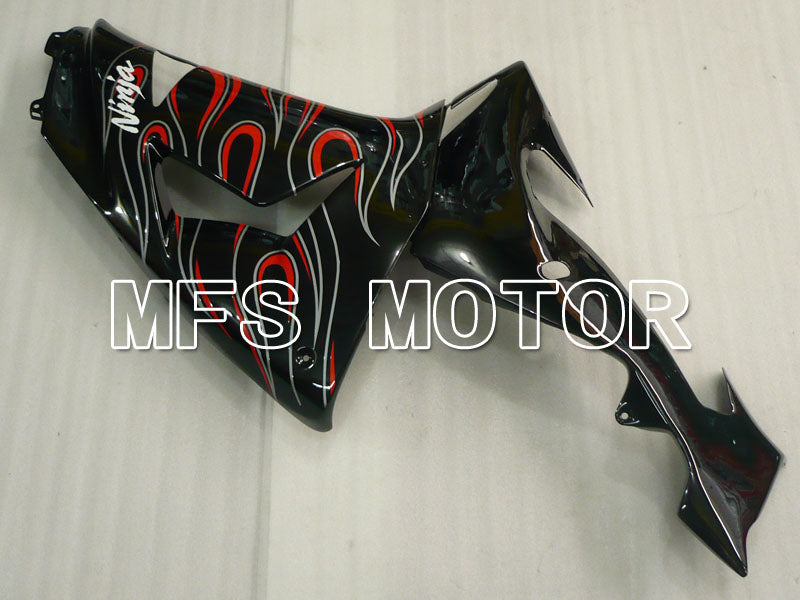 Kawasaki NINJA ZX10R 2006-2007 Injection ABS Fairing - Flame - Black - MFS3999