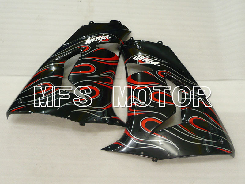 Kawasaki NINJA ZX10R 2006-2007 Injection ABS Fairing - Flame - Black - MFS3999