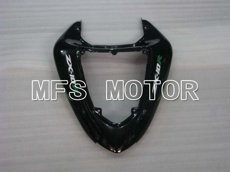 Kawasaki NINJA ZX10R 2006-2007 Injection ABS Fairing - Flame - Black Green - MFS4002