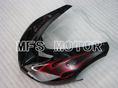 Kawasaki NINJA ZX10R 2006-2007 Injection ABS Fairing - Flame - Black Red - MFS4005