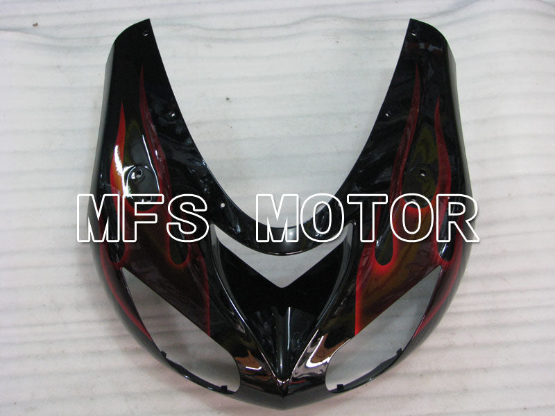 Kawasaki NINJA ZX10R 2006-2007 Injection ABS Fairing - Flame - Black Red - MFS4005