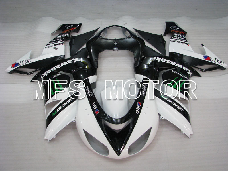 Kawasaki NINJA ZX10R 2006-2007 Injection ABS Fairing - Monster - Black White - MFS4009