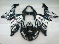Kawasaki NINJA ZX10R 2006-2007 Injection ABS Fairing - West - Black White - MFS4012