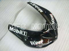 Kawasaki NINJA ZX10R 2006-2007 Injection ABS Fairing - West - Black White - MFS4012