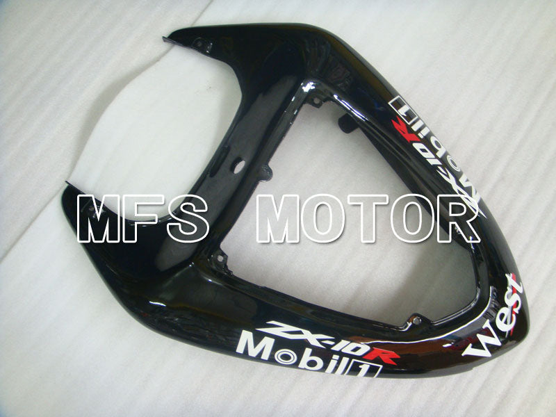 Kawasaki NINJA ZX10R 2006-2007 Injection ABS Fairing - West - Black White - MFS4012