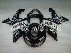 Kawasaki NINJA ZX10R 2006-2007 Injection ABS Fairing - West - Black White - MFS4015