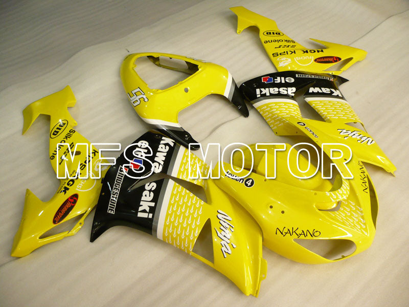 Kawasaki NINJA ZX10R 2006-2007 Injection ABS Fairing - Factory Style - Black Yellow - MFS4017