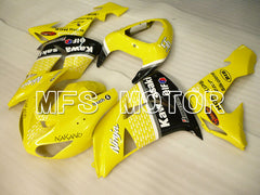 Kawasaki NINJA ZX10R 2006-2007 Injection ABS Fairing - Factory Style - Black Yellow - MFS4017