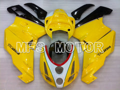 Ducati 749 / 999 2003-2004 Injection ABS verkleidung - Factory Style - Gelb Weiß - MFS4020