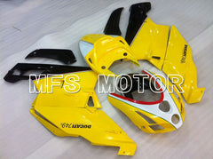 Ducati 749 / 999 2003-2004 Injection ABS verkleidung - Factory Style - Gelb Weiß - MFS4020