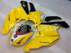 Ducati 749 / 999 2003-2004 Injection ABS verkleidung - Factory Style - Gelb Weiß - MFS4020