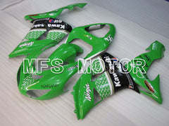Carénage ABS injecté Kawasaki NINJA ZX10R 2006-2007 - Style usine - Noir Vert - MFS4022