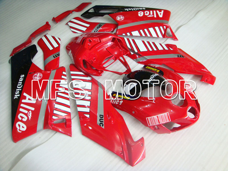 Ducati 749 / 999 2005-2006 Injection ABS Fairing - Alice - Red White - MFS4042
