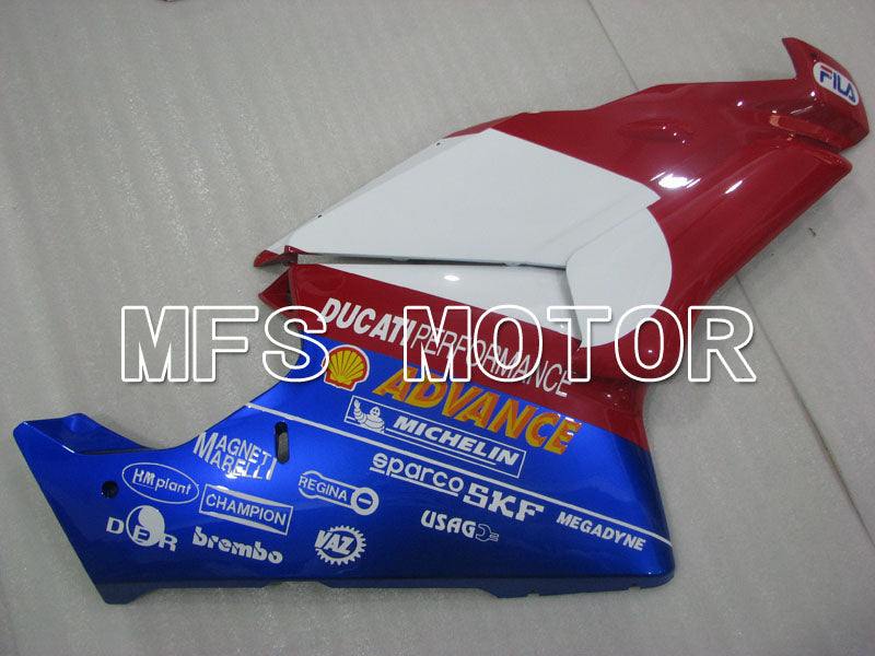 Carénage ABS Injection Ducati 749 / 999 2003-2004 - Autres - Couleur vin rouge Blanc - MFS4028