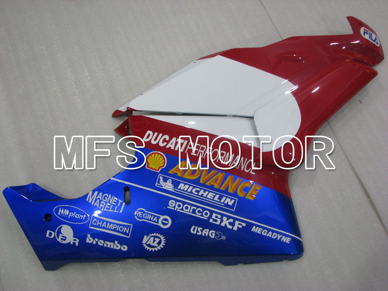 Carénage ABS Injection Ducati 749 / 999 2003-2004 - Autres - Couleur vin rouge Blanc - MFS4028
