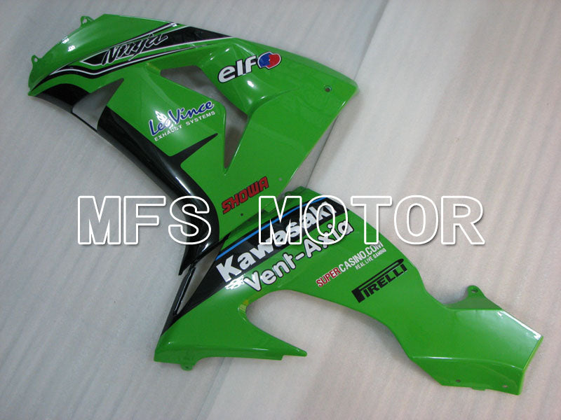 Kawasaki NINJA ZX10R 2006-2007 Injection ABS Fairing - Others - Black Green - MFS4029