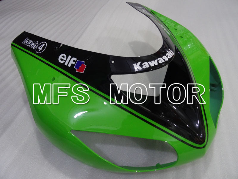 Kawasaki NINJA ZX10R 2006-2007 Injection ABS Fairing - Monster - Black Green - MFS4034