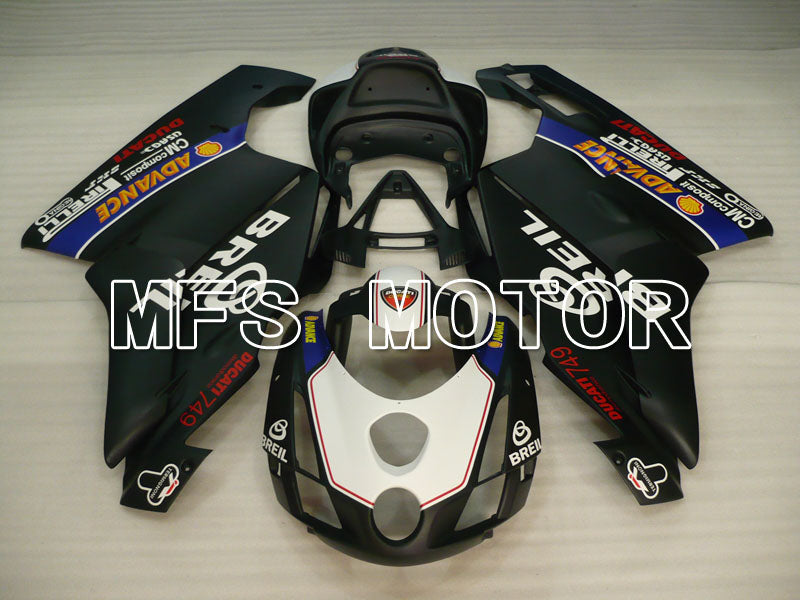 Ducati 749 / 999 2003-2004 Injection ABS Fairing - BREIL - White Black Matte - MFS4036