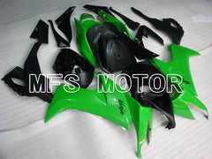 Kawasaki NINJA ZX10R 2008-2010 Injection ABS Fairing - Factory Style - Black Green - MFS4041