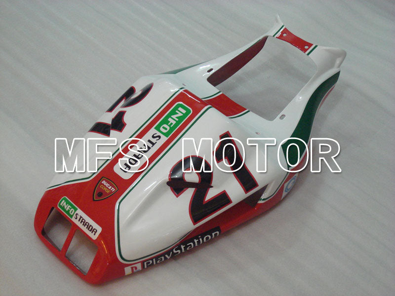 Ducati 916 1994-1998 Injection ABS Fairing - INFO STRADA - Red - MFS4043