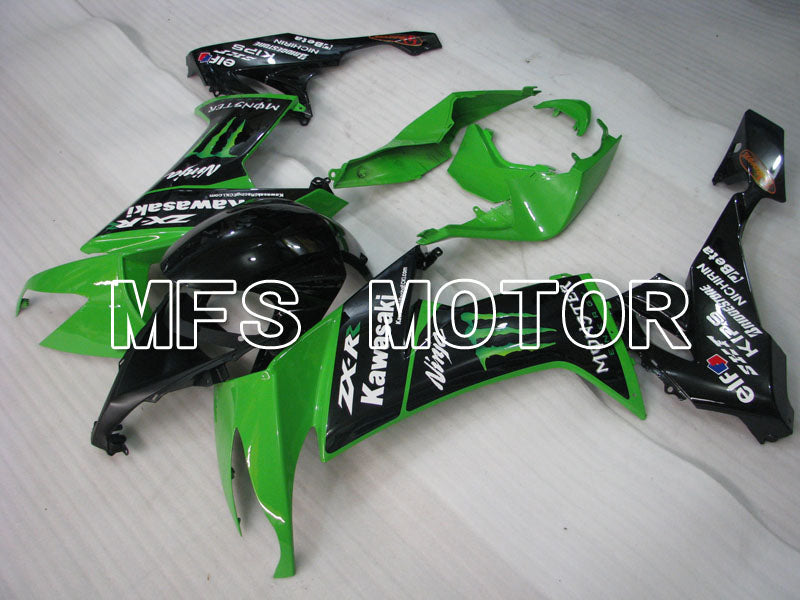 Kawasaki NINJA ZX10R 2008-2010 Injection ABS Fairing - Monster - Black Green - MFS4045