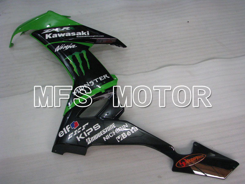 Kawasaki NINJA ZX10R 2008-2010 Injection ABS Fairing - Monster - Black Green - MFS4045