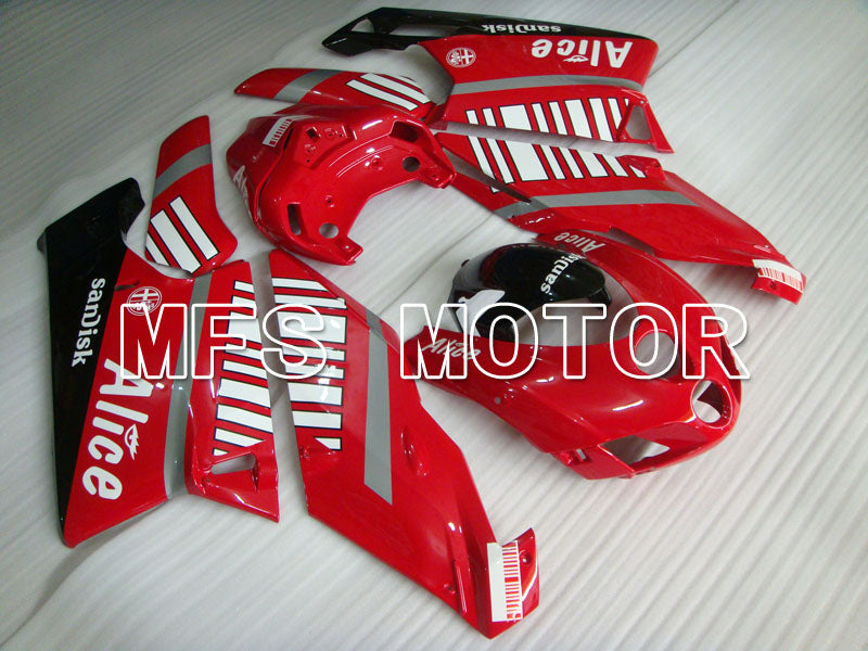 Ducati 749 / 999 2005-2006 Injection ABS Fairing - Alice - Red White - MFS4046