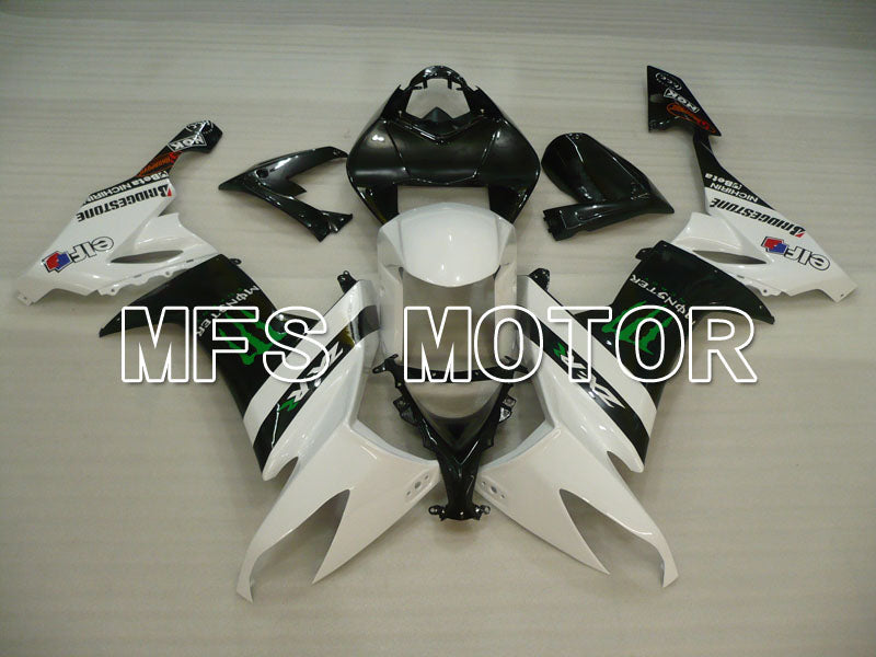 Kawasaki NINJA ZX10R 2008-2010 Injection ABS Fairing - Monster - Black White - MFS4048