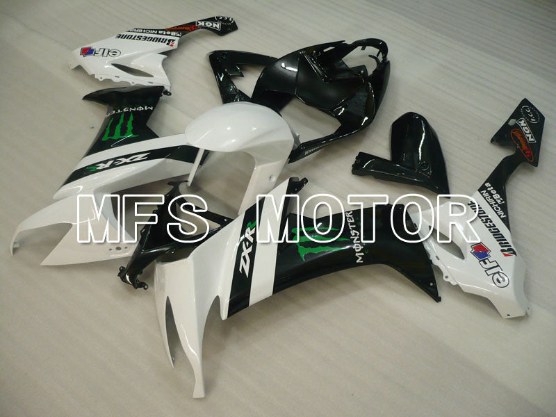 Kawasaki NINJA ZX10R 2008-2010 Injection ABS Fairing - Monster - Black White - MFS4048