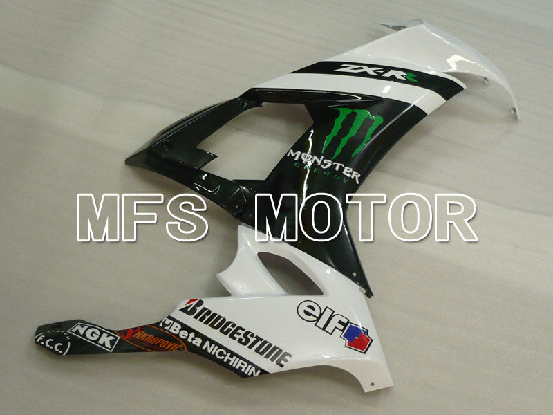 Kawasaki NINJA ZX10R 2008-2010 Injection ABS Fairing - Monster - Black White - MFS4048