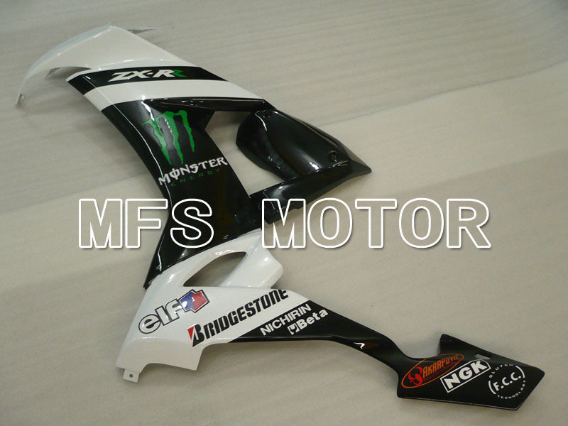 Kawasaki NINJA ZX10R 2008-2010 Injection ABS Fairing - Monster - Black White - MFS4048