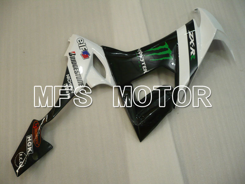 Kawasaki NINJA ZX10R 2008-2010 Injection ABS Fairing - Monster - Black White - MFS4048