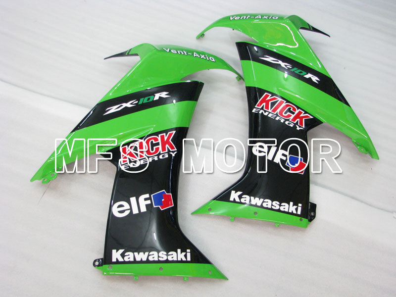 Carénage ABS injecté Kawasaki NINJA ZX10R 2008-2010 - Autres - Noir Vert - MFS4050