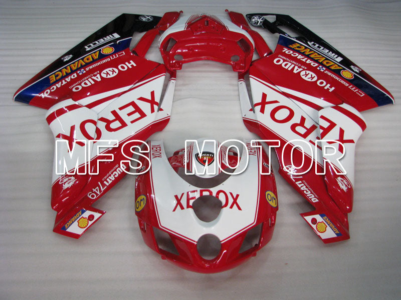 Ducati 749 / 999 2005-2006 Injection ABS Fairing - Xerox - Red White - MFS4056