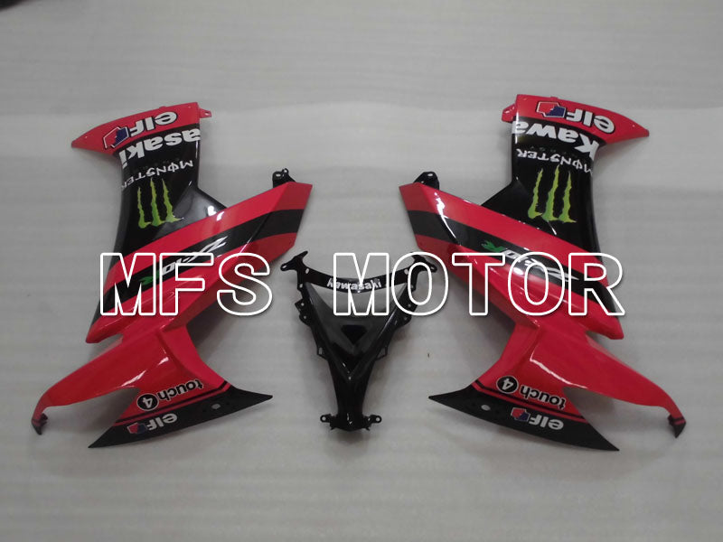 Kawasaki NINJA ZX10R 2008-2010 Injection ABS Fairing - Monster - Black Red - MFS4061