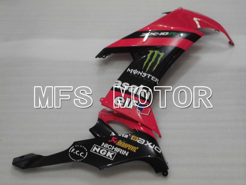 Kawasaki NINJA ZX10R 2008-2010 Injection ABS Fairing - Monster - Black Red - MFS4061