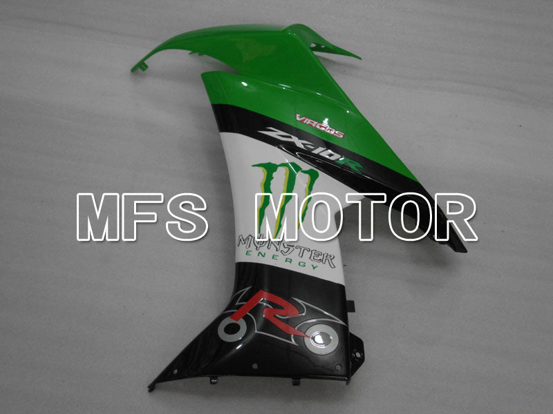 Kawasaki NINJA ZX10R 2008-2010 Injection ABS verkleidung - Monster - Schwarz Grün Weiß - MFS4064