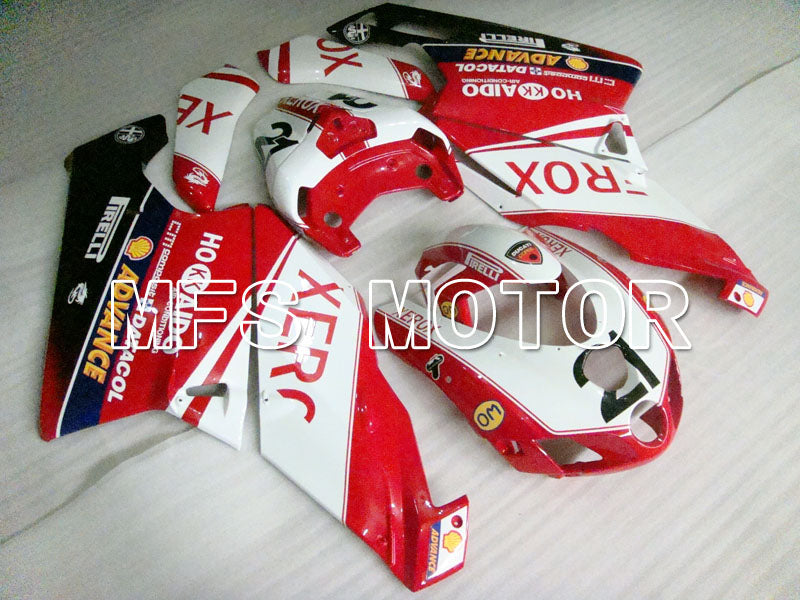 Ducati 749 / 999 2005-2006 Injection ABS Fairing - Xerox - Red White - MFS4065