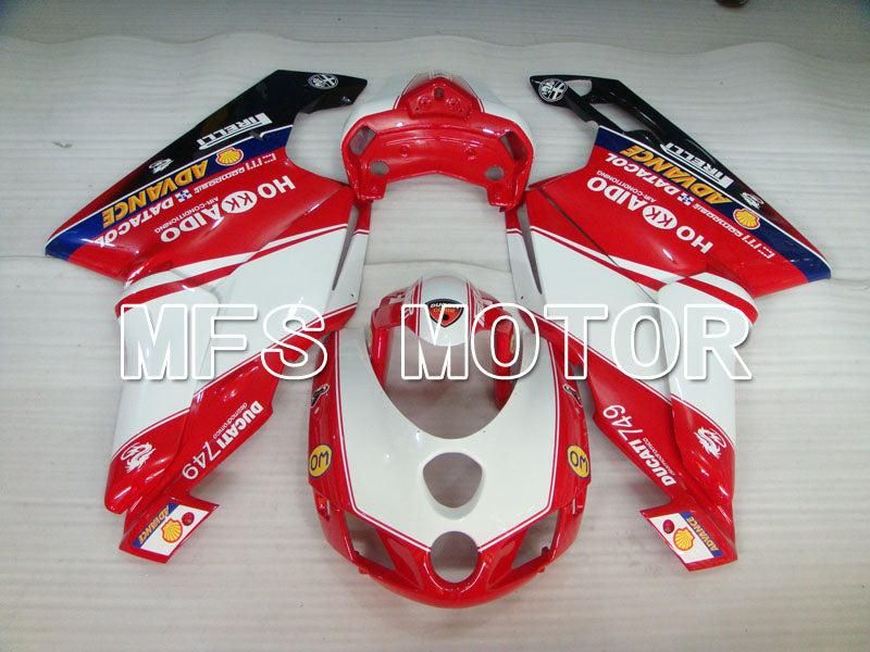 Ducati 749 / 999 2005-2006 Injection ABS Fairing - Others - Red White - MFS4067
