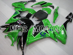 Carénage ABS injecté Kawasaki NINJA ZX10R 2008-2010 - Autres - Noir Vert - MFS4068