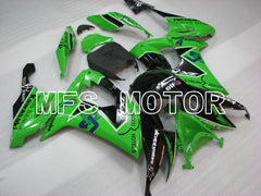 Carénage ABS injecté Kawasaki NINJA ZX10R 2008-2010 - Autres - Noir Vert - MFS4068