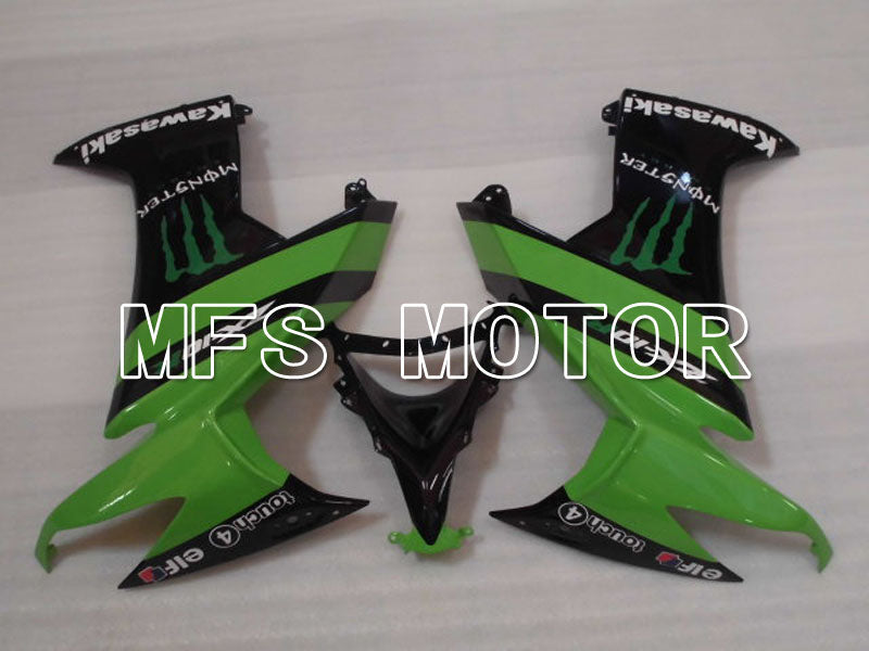 Carénage ABS injecté Kawasaki NINJA ZX10R 2008-2010 - Monster - Noir Vert - MFS4070