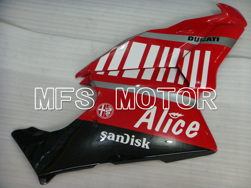 Ducati 749 / 999 2005-2006 Injection ABS Fairing - Alice - Red White - MFS4084