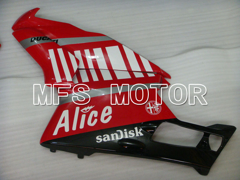 Ducati 749 / 999 2005-2006 Injection ABS Fairing - Alice - Red White - MFS4084